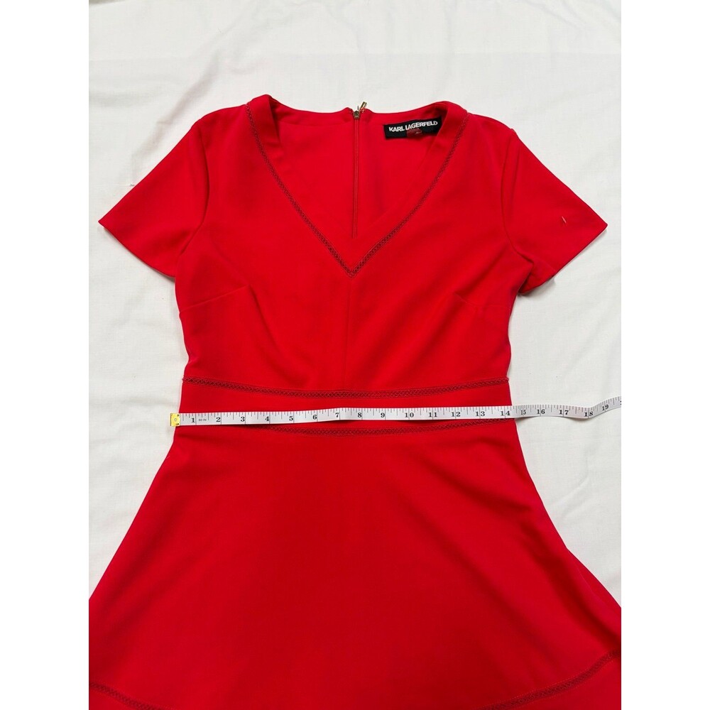 Womens Karl Lagerfeld Short-Sleeved Dress in Size 2